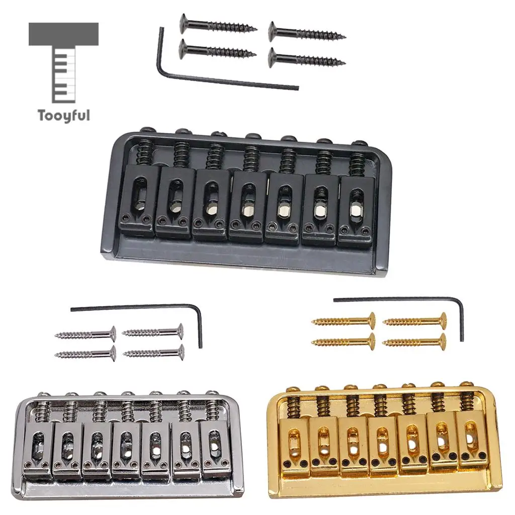 Tooyful Thru-String Hard Tail Fixed Square Bridge Saddle for 7 Strings Electric Guitar
Tooyful Thru-String Hard Tail Fixed Square Bridge Saddle for 7 Strings Electric Guitar