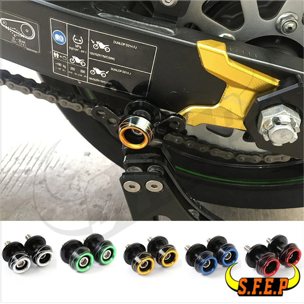 8mm Universal CNC Aluminum Swingarm Spool Adapters Mounts For Honda Kawasaki Harley BMW S1000RR S1000R HP4
8mm Universal CNC Aluminum Swingarm Spool Adapters Mounts For Honda Kawasaki Harley BMW S1000RR S1000R HP4