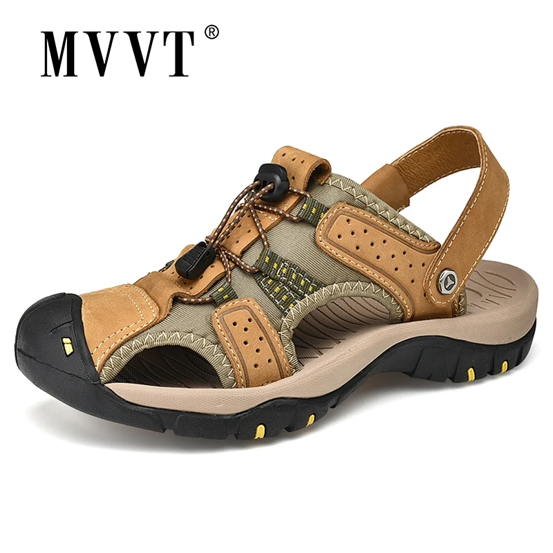 Classic Genuine Leather Sandals Men Summer Shoes Lightweight Comfort Men Beach Sandals Hook Loop Leather Men Shoes Plus Size
Classic Genuine Leather Sandals Men Summer Shoes Lightweight Comfort Men Beach Sandals Hook Loop Leather Men Shoes Plus Size