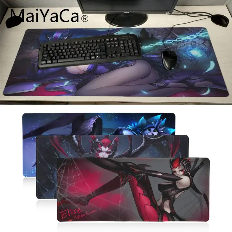 Геймерские игровые коврики MaiYaCa «Лига Легенд» ELise, коврик для мыши, большой игровой коврик для мыши, противоскользящий идеальный блокирующи...
Геймерские игровые коврики MaiYaCa «Лига Легенд» ELise, коврик для мыши, большой игровой коврик для мыши, противоскользящий идеальный блокирующи...
