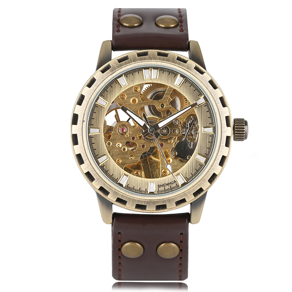 Men's Vintage Retro Watch Automatic Self-winding Mechanical Wrist Watch Luxury Stainless Steel Case Leather Band Diameter 43cm
Men's Vintage Retro Watch Automatic Self-winding Mechanical Wrist Watch Luxury Stainless Steel Case Leather Band Diameter 43cm