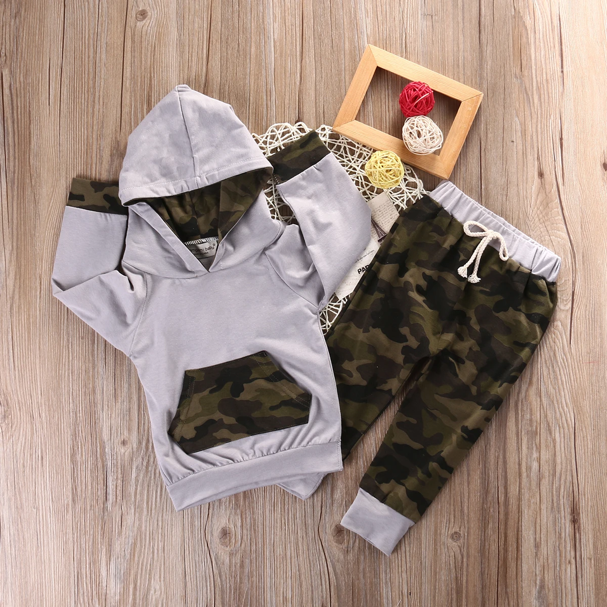 2 шт./комплект футболка с длинным рукавом и штаны капюшоном|baby boys clothes set|newborn infantbaby