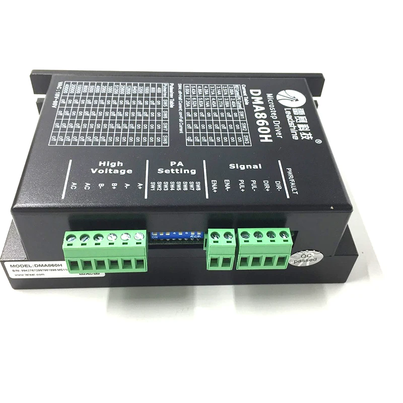 Leadshine DMA860H Microstep драйвер 2 фазы CNC шаговый привод 2,4 ~ 7.2A 36 ~ 80VDC матч Nema34 42 Мотор совершенно новый
Leadshine DMA860H Microstep драйвер 2 фазы CNC шаговый привод 2,4 ~ 7.2A 36 ~ 80VDC матч Nema34 42 Мотор совершенно новый