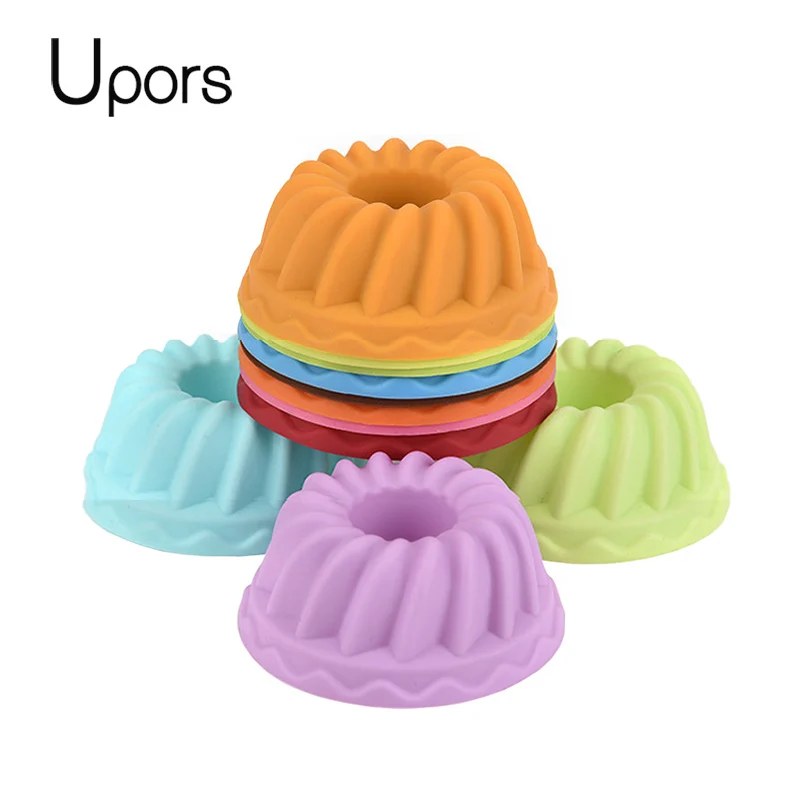 Upors 12pcs 3D Cake Cup Non-Stick Silicone Mold Cupcake Moulds Kugelhopf Silicone Cake Mold Muffin Baking Mold Pastry Tools
Upors 12pcs 3D Cake Cup Non-Stick Silicone Mold Cupcake Moulds Kugelhopf Silicone Cake Mold Muffin Baking Mold Pastry Tools