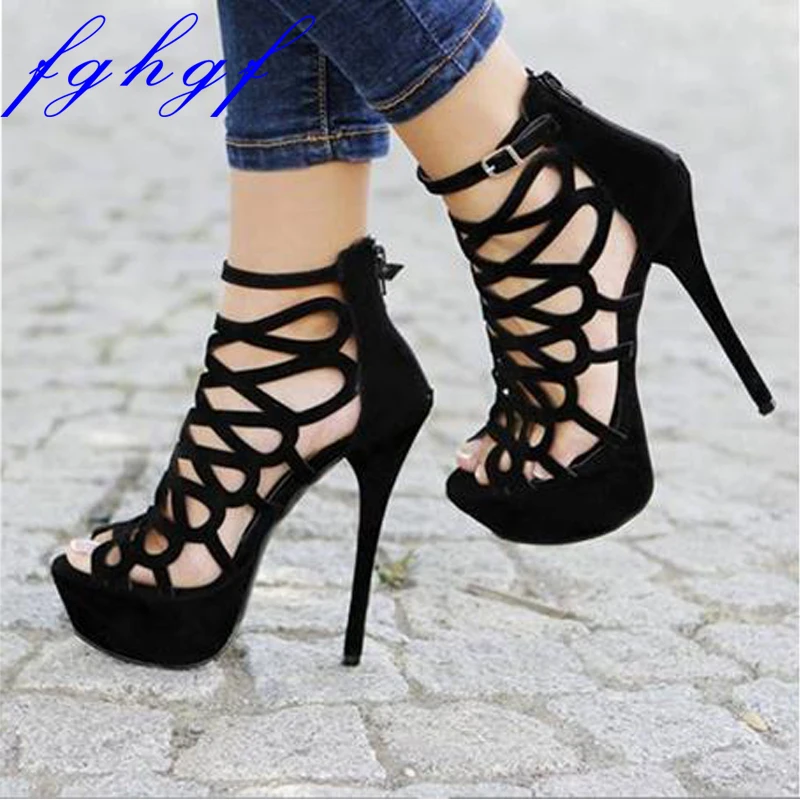 Fghgf Women's sandals, sexy sandals with holes in their 16cm high tops, black, red and light blue are optional for weddings and
Fghgf Women's sandals, sexy sandals with holes in their 16cm high tops, black, red and light blue are optional for weddings and