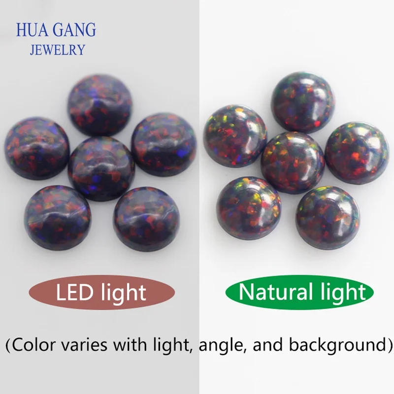 FH22 Opal Stone Loose Beads Round Shape Flat Base Cabochon Created Gemstone For Jewelry Making DIY
FH22 Opal Stone Loose Beads Round Shape Flat Base Cabochon Created Gemstone For Jewelry Making DIY