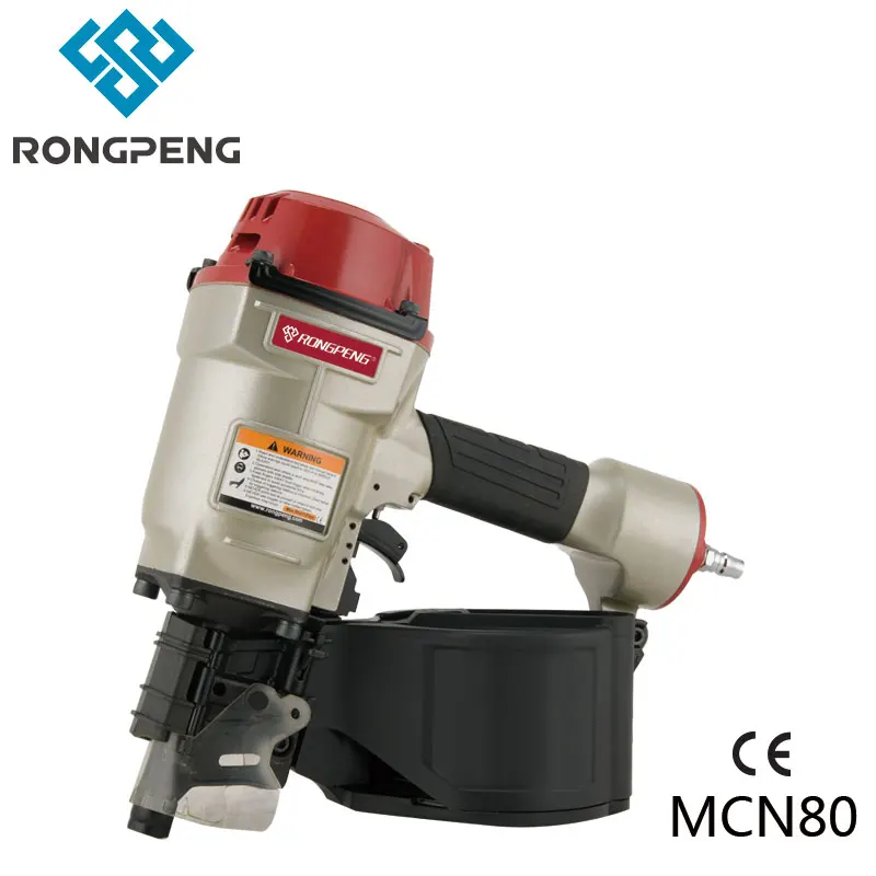 RONGPENG MCN80 Pneumatic Coil Pallet Nailer 2"x0.099" to 3-/4"x0.131" 15 Degree Wire Collated Air Nail Gun Hand Tool
RONGPENG MCN80 Pneumatic Coil Pallet Nailer 2"x0.099" to 3-/4"x0.131" 15 Degree Wire Collated Air Nail Gun Hand Tool