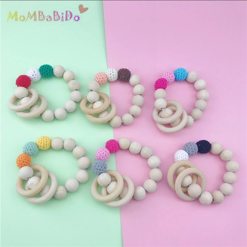 1PC Baby Newborn Mom Kids Wooden Teether Bracelet Toy Training Sensory Crochet Wood Teething Beads Bracelets
1PC Baby Newborn Mom Kids Wooden Teether Bracelet Toy Training Sensory Crochet Wood Teething Beads Bracelets