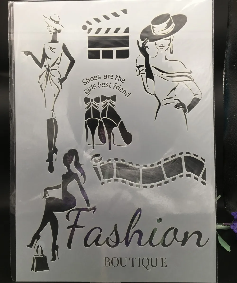 29*21cm A4 Fashion Lady Film DIY Layering Stencils Wall Painting Scrapbook Coloring Embossing Album Decorative Card Template
29*21cm A4 Fashion Lady Film DIY Layering Stencils Wall Painting Scrapbook Coloring Embossing Album Decorative Card Template