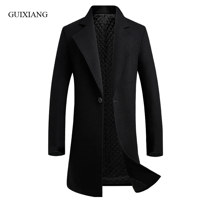 New Style men boutique warm woolen overcoats business casual single button slim trench coat men's added cotton solid coat S-3XL
New Style men boutique warm woolen overcoats business casual single button slim trench coat men's added cotton solid coat S-3XL