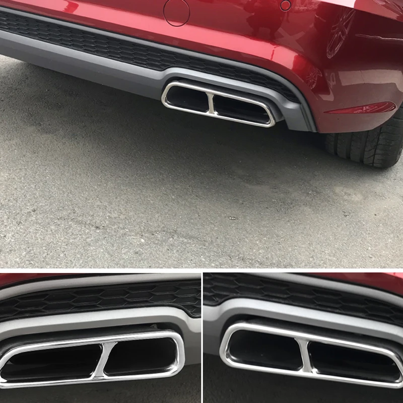 Car Styling 2PCS Stainless Steel Rear Exhaust Muffler End Pipe Cover Decoration Trim For Audi A6 C7 2016 2017 2018
Car Styling 2PCS Stainless Steel Rear Exhaust Muffler End Pipe Cover Decoration Trim For Audi A6 C7 2016 2017 2018