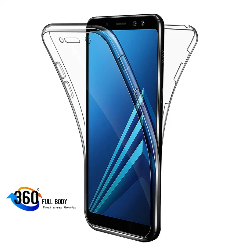 Чехол с полным покрытием корпуса для Samsung Galaxy S8 S7 Edge S9 J4 Plus J6 J8 A7 A6 2018 A5 2017 Note 8 9 A3 J3 J5