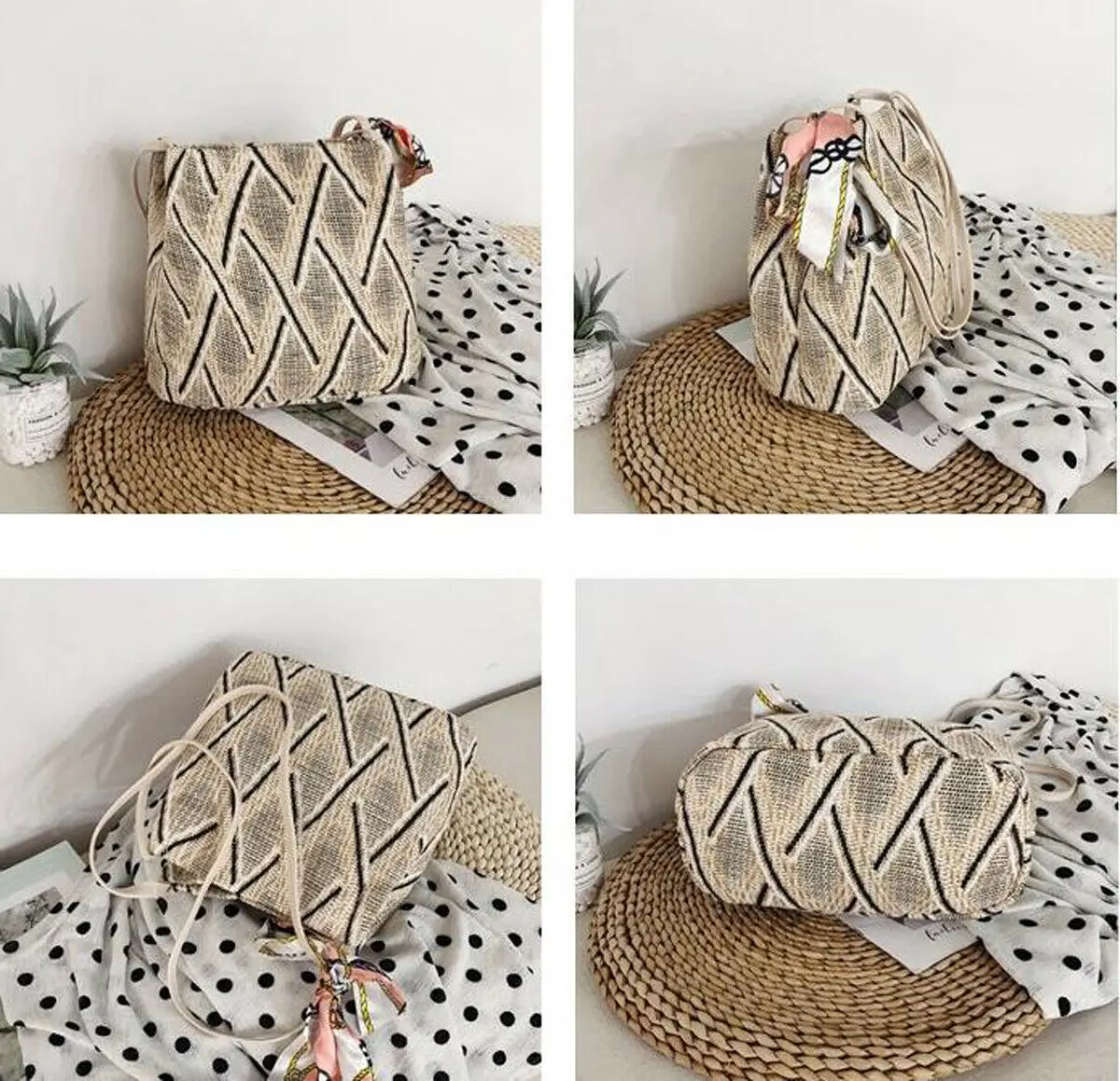 2019 Brand New Women's Handwoven Straw Bag Retro Rattan Handbag Fashion Summer Beach Tote Shoulder Bags Vacation Bucket
2019 Brand New Women's Handwoven Straw Bag Retro Rattan Handbag Fashion Summer Beach Tote Shoulder Bags Vacation Bucket