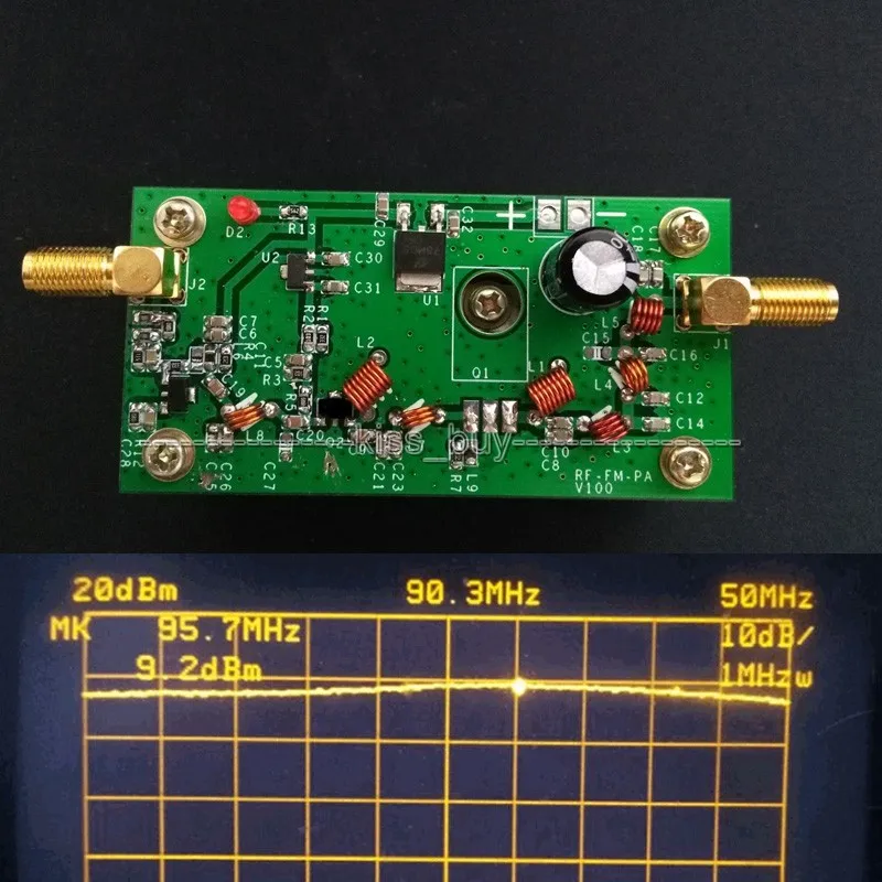 7W 65MHz до 110MHz CW Радио FM передатчик усилитель мощности Частотный вход 1mW dc 12v
7W 65MHz до 110MHz CW Радио FM передатчик усилитель мощности Частотный вход 1mW dc 12v