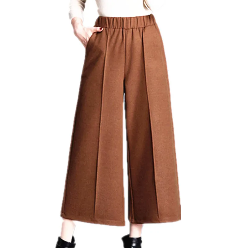 2018 pants women wide leg pants wool high waist loose straight causal pants female trousers formal patchwork ankle length
2018 pants women wide leg pants wool high waist loose straight causal pants female trousers formal patchwork ankle length