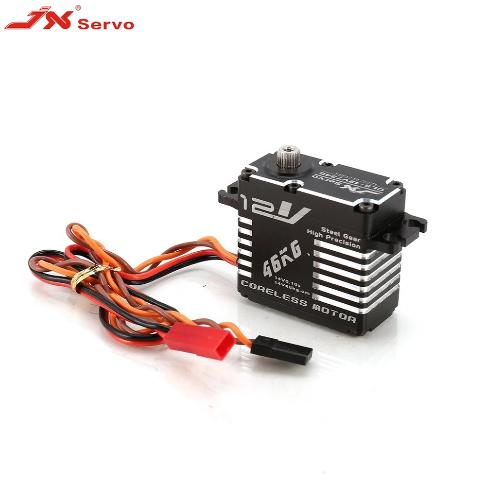 JX Servo CLS 12V7346 46кг 12В алюминиевый Цифровой без каркаса для RC автомобиля вертолет