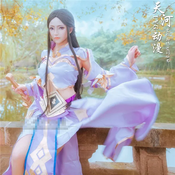 Популярная игра король славы Косплей Костюм Луна Zixia Фея старина топ + платье полные комплекты A
Популярная игра король славы Косплей Костюм Луна Zixia Фея старина топ + платье полные комплекты A