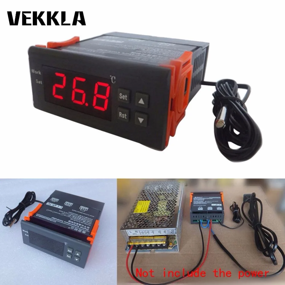 LED Digital Temperature Controller 12V 24V 110V 220V Thermostat Incubator With Sensor Intelligent temperature regulator
LED Digital Temperature Controller 12V 24V 110V 220V Thermostat Incubator With Sensor Intelligent temperature regulator