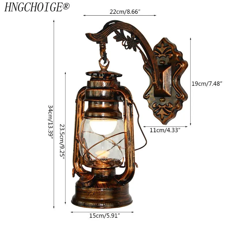 Vintage LED Wall Lamp Retro Kerosene Wall Light European Antique Style Luminaire
Vintage LED Wall Lamp Retro Kerosene Wall Light European Antique Style Luminaire