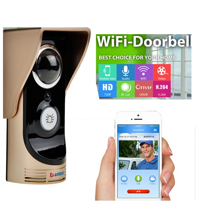 HD 720P Wifi Doorbell Camera With Motion Detection IR Alarm Wireless Video Intercom Phone Control Door Phone For Andriod IOS&PC
HD 720P Wifi Doorbell Camera With Motion Detection IR Alarm Wireless Video Intercom Phone Control Door Phone For Andriod IOS&PC