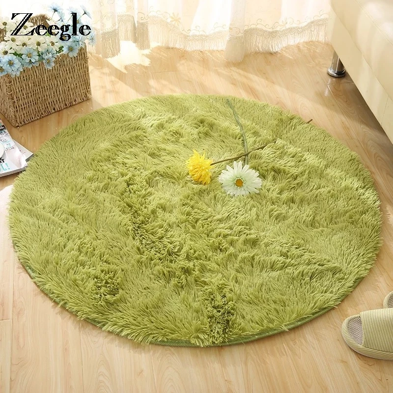 Zeegle Plush Round Rug Floor Mat Non-Slip Shaggy Carpets For Living Room Bedroom Soft Warm Parlor Entrance/Hallway Area Rug
Zeegle Plush Round Rug Floor Mat Non-Slip Shaggy Carpets For Living Room Bedroom Soft Warm Parlor Entrance/Hallway Area Rug