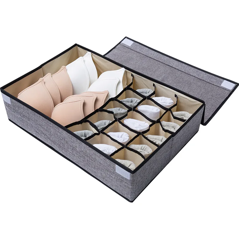 Large Capacity with Lid Underwear Storage Box Multi-function Thick Dustproof Storage Box Bra Non-woven Storage Bag Home Storage
Large Capacity with Lid Underwear Storage Box Multi-function Thick Dustproof Storage Box Bra Non-woven Storage Bag Home Storage