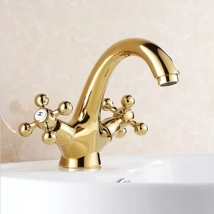 Free shipping Biggers luxury Gold plated brass bathroom basin faucet double handle control cold hot water mixer tap with pipes
Free shipping Biggers luxury Gold plated brass bathroom basin faucet double handle control cold hot water mixer tap with pipes