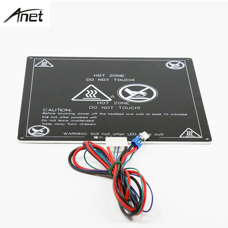 Обновленная алюминиевая грелка Anet 12 В, большой размер 220 мм * 220 мм * 3 мм MK2A, грелка с кабелем для 3D принтера Mendel RepRap A8 A6 A2 A3
Обновленная алюминиевая грелка Anet 12 В, большой размер 220 мм * 220 мм * 3 мм MK2A, грелка с кабелем для 3D принтера Mendel RepRap A8 A6 A2 A3