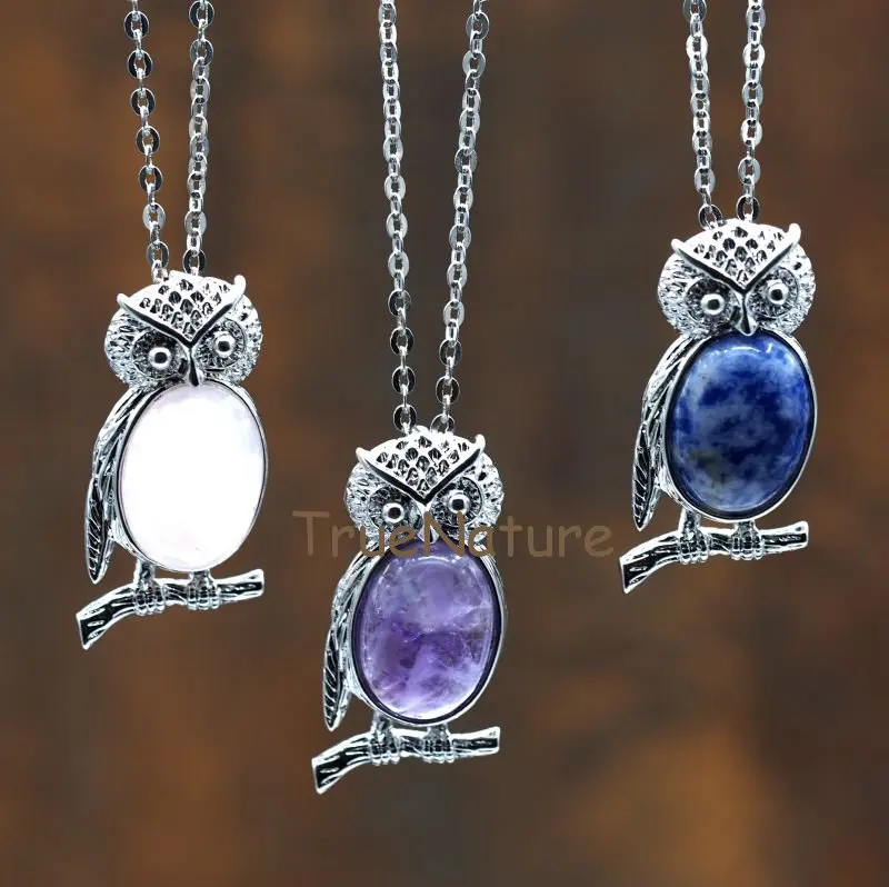 Wholesale Women Pendant Necklace Amethysts Blue Dot Jaspers Rose Quartzs Silver Chains Charm Necklace Jewelry In 18 Inch NM7651
Wholesale Women Pendant Necklace Amethysts Blue Dot Jaspers Rose Quartzs Silver Chains Charm Necklace Jewelry In 18 Inch NM7651