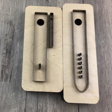 Japan Steel Blade Wooden Rule Metal Die Watch Belt Leather Craft Hand Punch Tool Cut Knife Mould Sewing Accessories