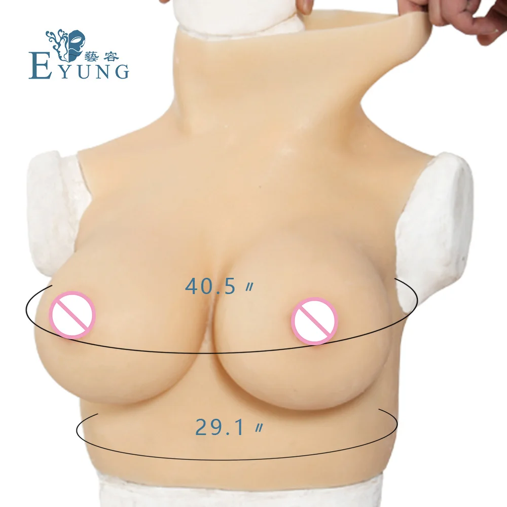 Реалистичная силиконовая форма для груди 38DD трансвеститов транссексуалов