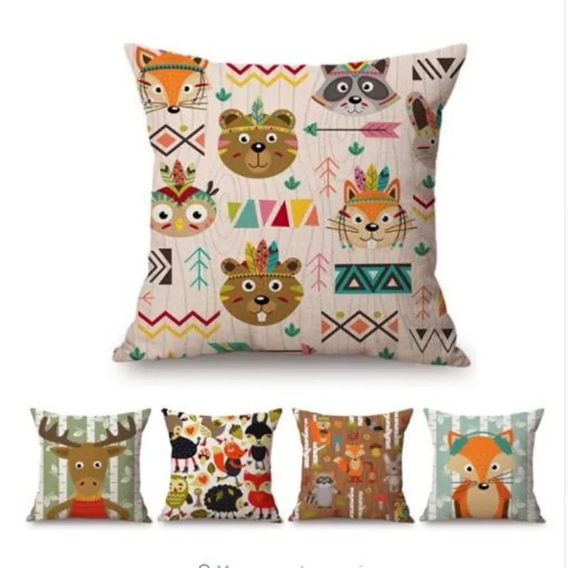 Woodland Animals Sofa Cushion Cover Forest Fox Racoon Owl Bear Deer Fox Cute Cartoon Baby Kids Room Decoration Throw Pillow Case
Woodland Animals Sofa Cushion Cover Forest Fox Racoon Owl Bear Deer Fox Cute Cartoon Baby Kids Room Decoration Throw Pillow Case