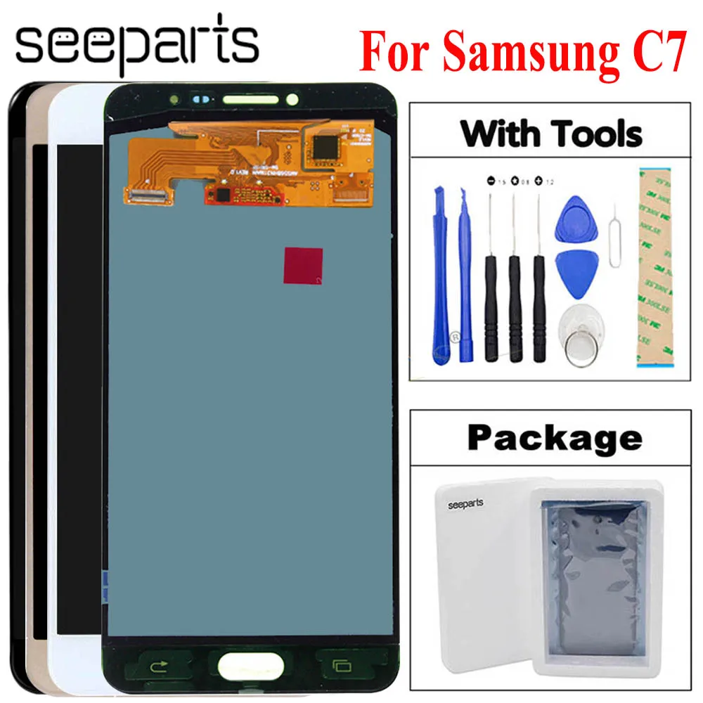 For SAMSUNG GALAXY C7 C7000 LCD Display Touch Screen Digitizer Assembly Replacement For 5.7" SAMSUNG C7 LCD Display
For SAMSUNG GALAXY C7 C7000 LCD Display Touch Screen Digitizer Assembly Replacement For 5.7" SAMSUNG C7 LCD Display