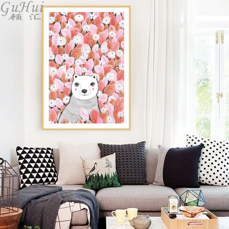 Cartoon Flowers Japanese Fresh Style White Cute Dog Canvas Painting Forest Animal Poster Nordic Girl Room Decor Wall Picture
Cartoon Flowers Japanese Fresh Style White Cute Dog Canvas Painting Forest Animal Poster Nordic Girl Room Decor Wall Picture