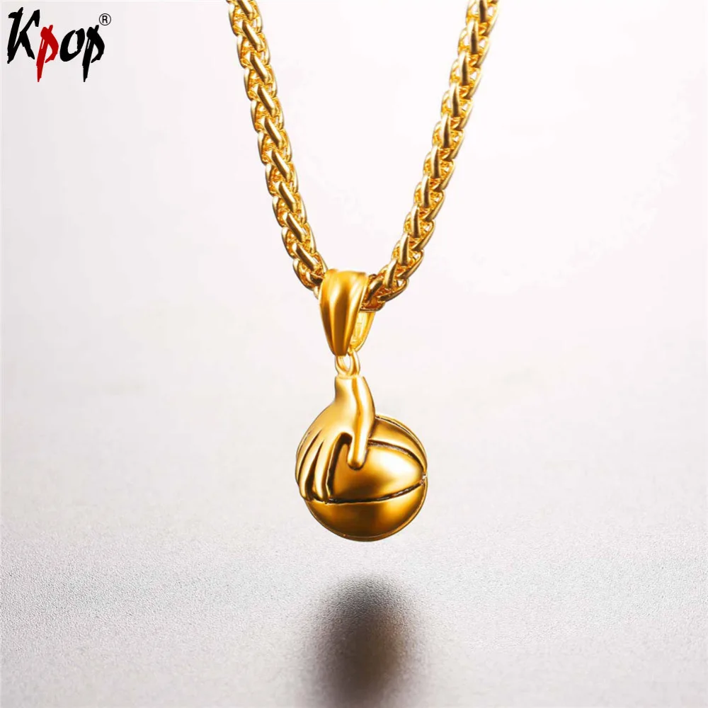 Kpop Sporty Necklace Hand Shoot Basketball Pendant Stainless Steel Gold/Black Color Men/Women Sport Ball Necklace Jewelry GP096
Kpop Sporty Necklace Hand Shoot Basketball Pendant Stainless Steel Gold/Black Color Men/Women Sport Ball Necklace Jewelry GP096