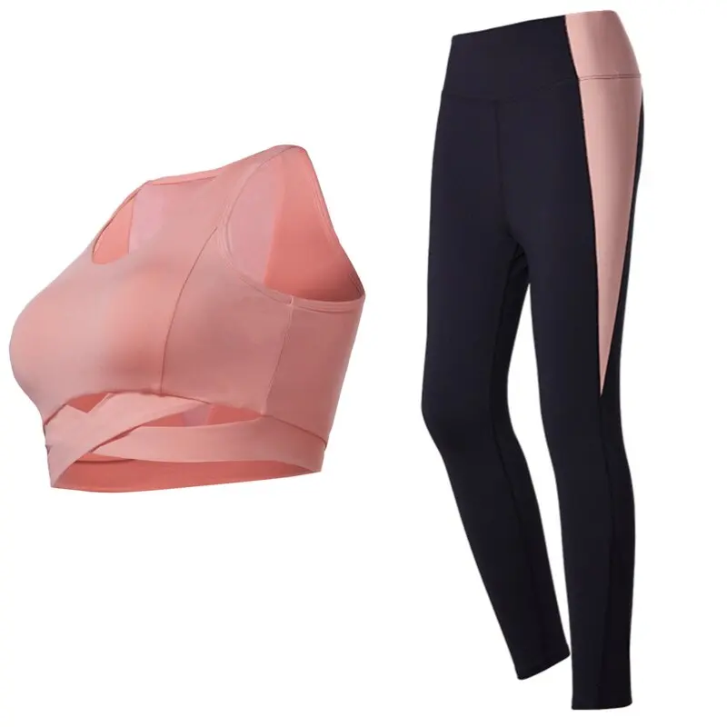 Vansydical New Gym Yoga Leggings Bras Sets Womens Sexy Running Sportswear Fitness Jogging Pants Training Bra 2pcs Sports Suits
Vansydical New Gym Yoga Leggings Bras Sets Womens Sexy Running Sportswear Fitness Jogging Pants Training Bra 2pcs Sports Suits