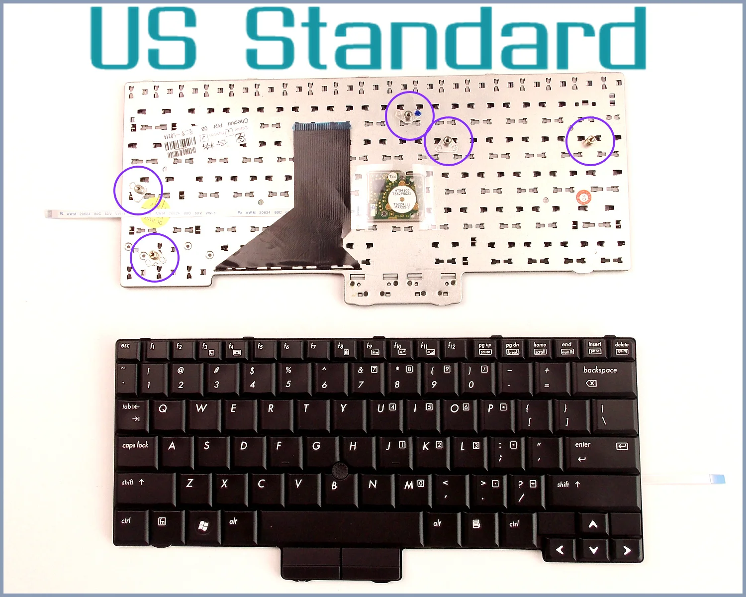 US English Version Keyboard for HP/Compaq 451748-001 V070146AS1 466105-001 PK1303B0200 AE0T2U00010 506677-001 Laptop
US English Version Keyboard for HP/Compaq 451748-001 V070146AS1 466105-001 PK1303B0200 AE0T2U00010 506677-001 Laptop