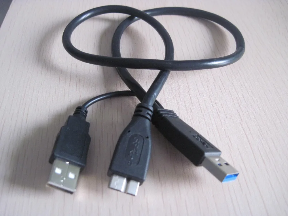 50 шт. абсолютно новый USB3.0 a male to micro USB 3 0 с USB2.0 кабелем для передачи данных