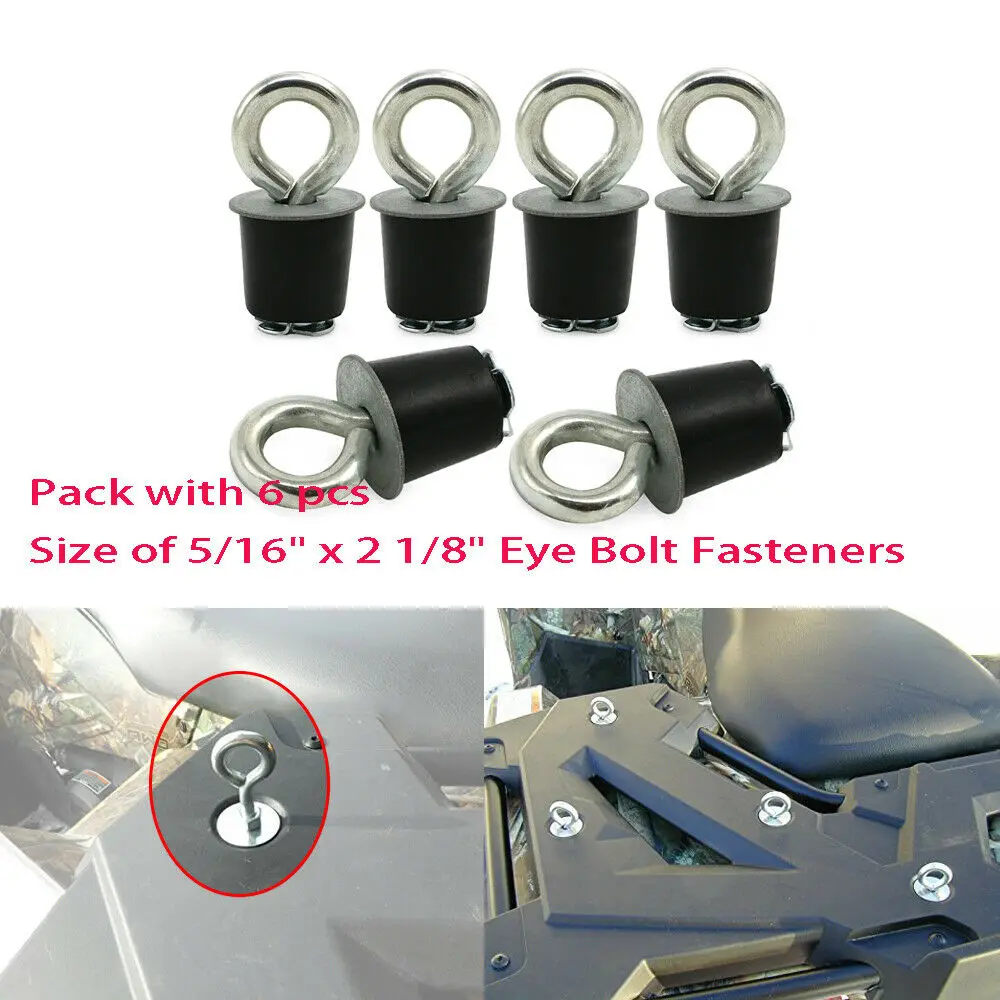 6pcs Lock and Ride Type Tie Down Fasteners For Polaris Sportsman RZR ACE ATV's Snowmobile Cargo Racks and other ATV's w/ 1" hole
6pcs Lock and Ride Type Tie Down Fasteners For Polaris Sportsman RZR ACE ATV's Snowmobile Cargo Racks and other ATV's w/ 1" hole