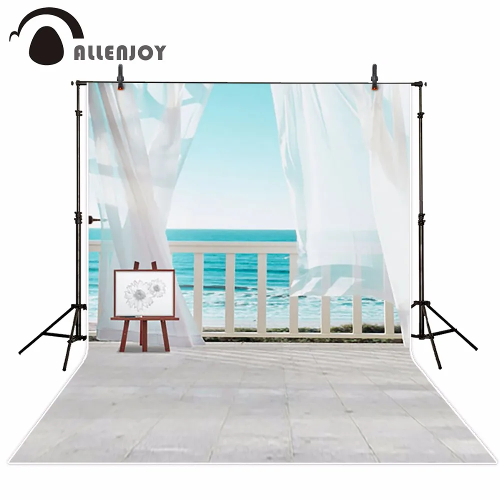 Allenjoy photography background Wedding holiday Blue dreamy sea white curtain fence drawing board backdrops photobooth props
Allenjoy photography background Wedding holiday Blue dreamy sea white curtain fence drawing board backdrops photobooth props