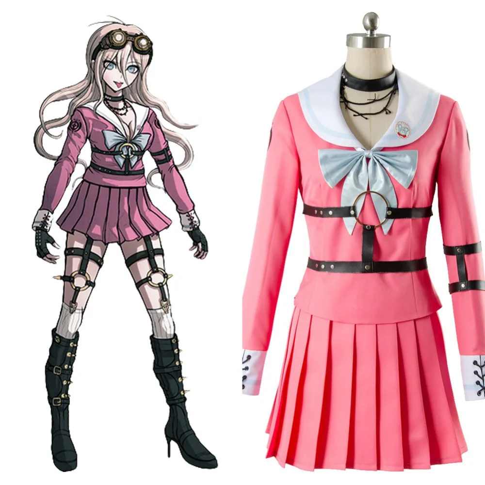 Danganronpa Killing Harmony Iruma miu Cospaly miu Iruma Pink Dress Full Set Halloween Carnival Sailor Uniform Full Suit
Danganronpa Killing Harmony Iruma miu Cospaly miu Iruma Pink Dress Full Set Halloween Carnival Sailor Uniform Full Suit
