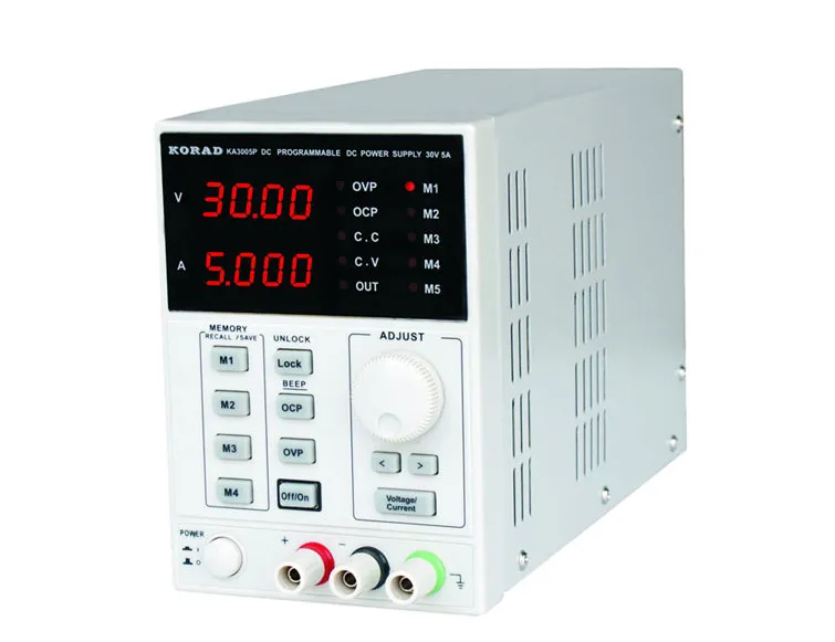 High Precision Programmable Adjustable Digital DC Power Supply KORAD KA3005P 30V/5A and USB Connect Computer 220V
High Precision Programmable Adjustable Digital DC Power Supply KORAD KA3005P 30V/5A and USB Connect Computer 220V