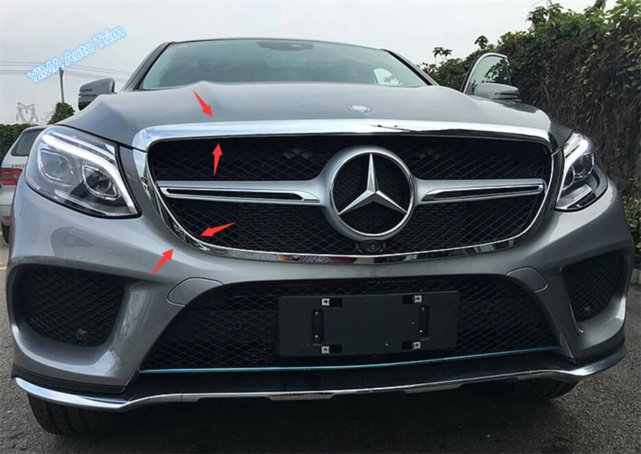 For Mercedes-Benz GLE Coupe ( C292 ) 320 400 450 2015 2016 2017 ABS Chrome Front Grille Grill Cover Trim 2 Piece
For Mercedes-Benz GLE Coupe ( C292 ) 320 400 450 2015 2016 2017 ABS Chrome Front Grille Grill Cover Trim 2 Piece