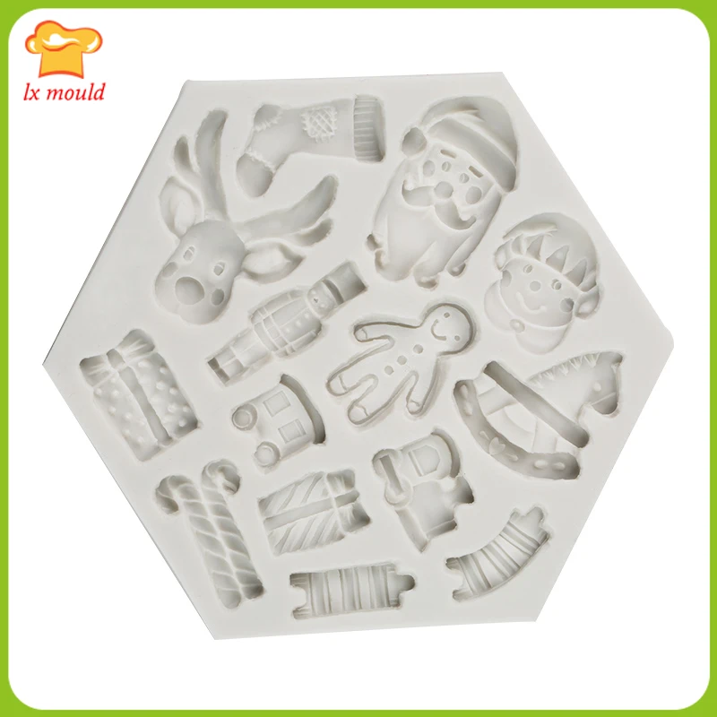 Christmas Elk Head Snowman Santa Dessert Fondant Biscuit Chocolate Decoration Cake Baking Silicone Mould
Christmas Elk Head Snowman Santa Dessert Fondant Biscuit Chocolate Decoration Cake Baking Silicone Mould