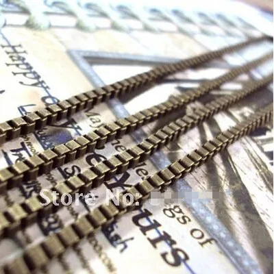 12M/lot 2.5MM Box Chains Vintage Bronze Plated Metal Chain Jewelry Accessories Findings
12M/lot 2.5MM Box Chains Vintage Bronze Plated Metal Chain Jewelry Accessories Findings