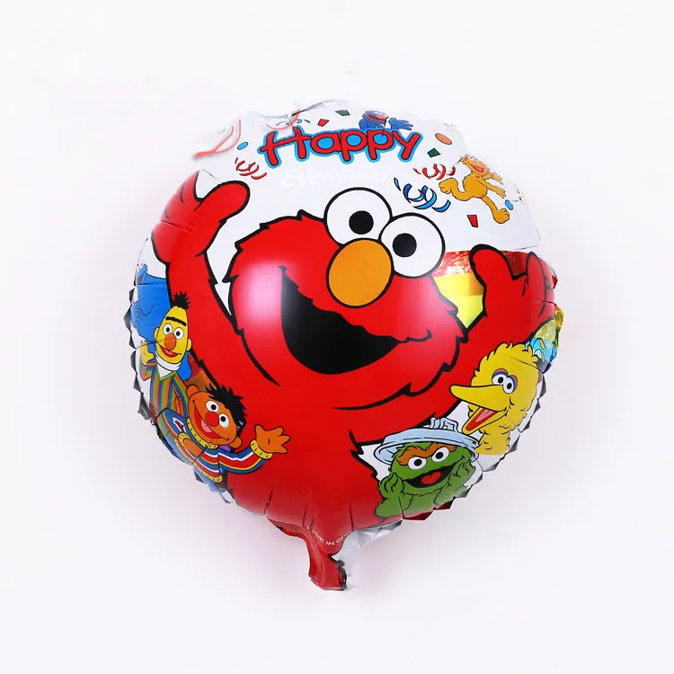 KUWANLE 50 шт./лот 45*45 см мерцающий Elmo воздушный шар Улица Сезам баллон эльмо фольги