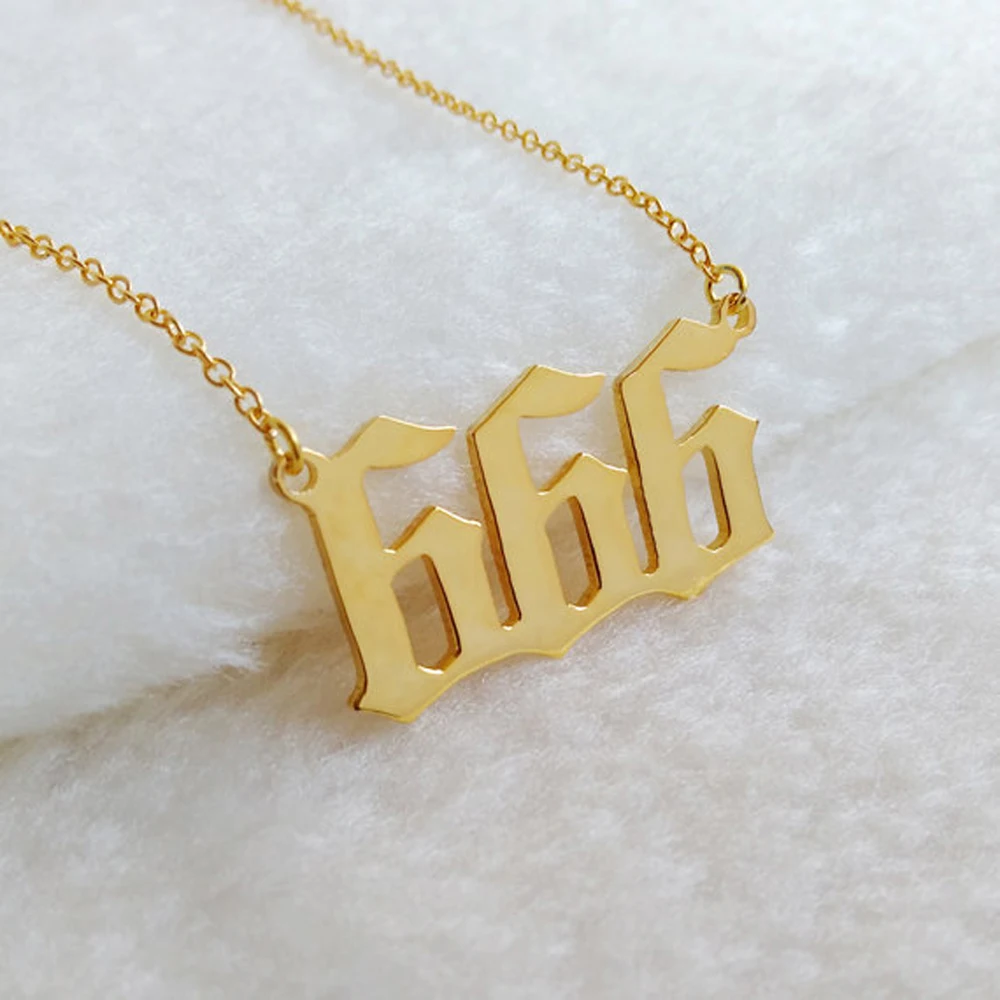 Personalized Old English Font Lucky Number Pendant Necklace Custom Made Up to 8 Numbers
Personalized Old English Font Lucky Number Pendant Necklace Custom Made Up to 8 Numbers