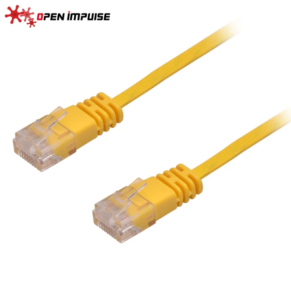 Открытый импульсный 2 м/6 6 футов супер тонкий Плоский CAT6 UTP Ethernet Патч Кабель для
