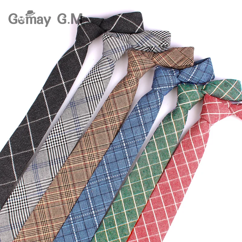 New Casual Plaid Ties For Men Narrow Cotton Necktie For Wedding Colorful Mens Neck Ties Business Tie Adult Cravat Neckties
New Casual Plaid Ties For Men Narrow Cotton Necktie For Wedding Colorful Mens Neck Ties Business Tie Adult Cravat Neckties