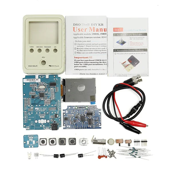 Original Tech DSO150 15001K DIY DSO-SHELL DIY Digital Oscilloscope Unassembled Kit With Housing
Original Tech DSO150 15001K DIY DSO-SHELL DIY Digital Oscilloscope Unassembled Kit With Housing